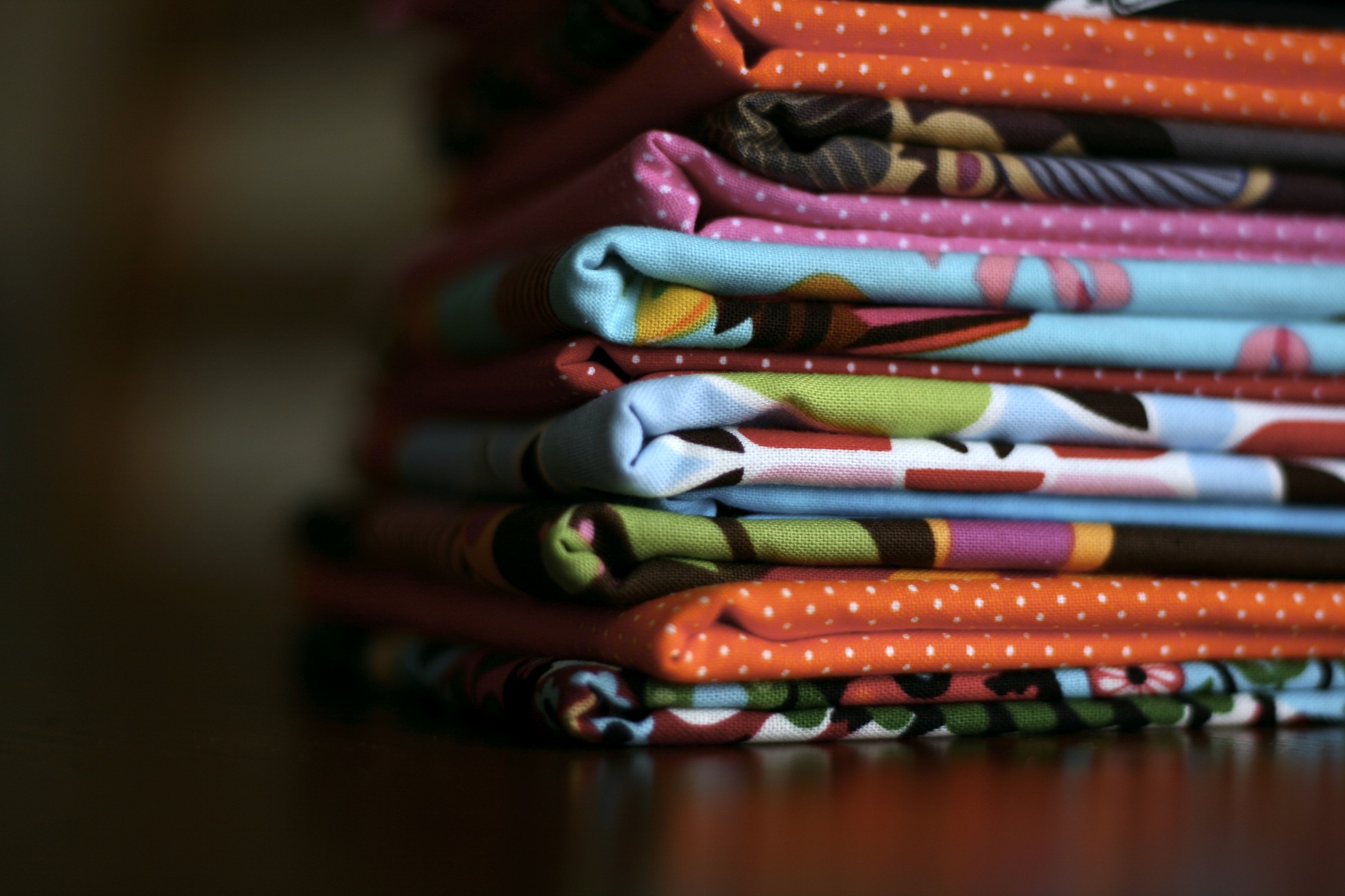 Colourful textile fabric