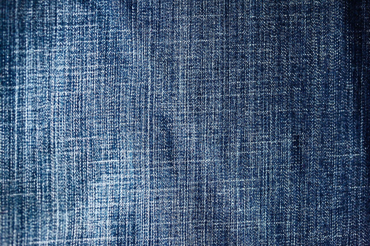 Indigo denim macro