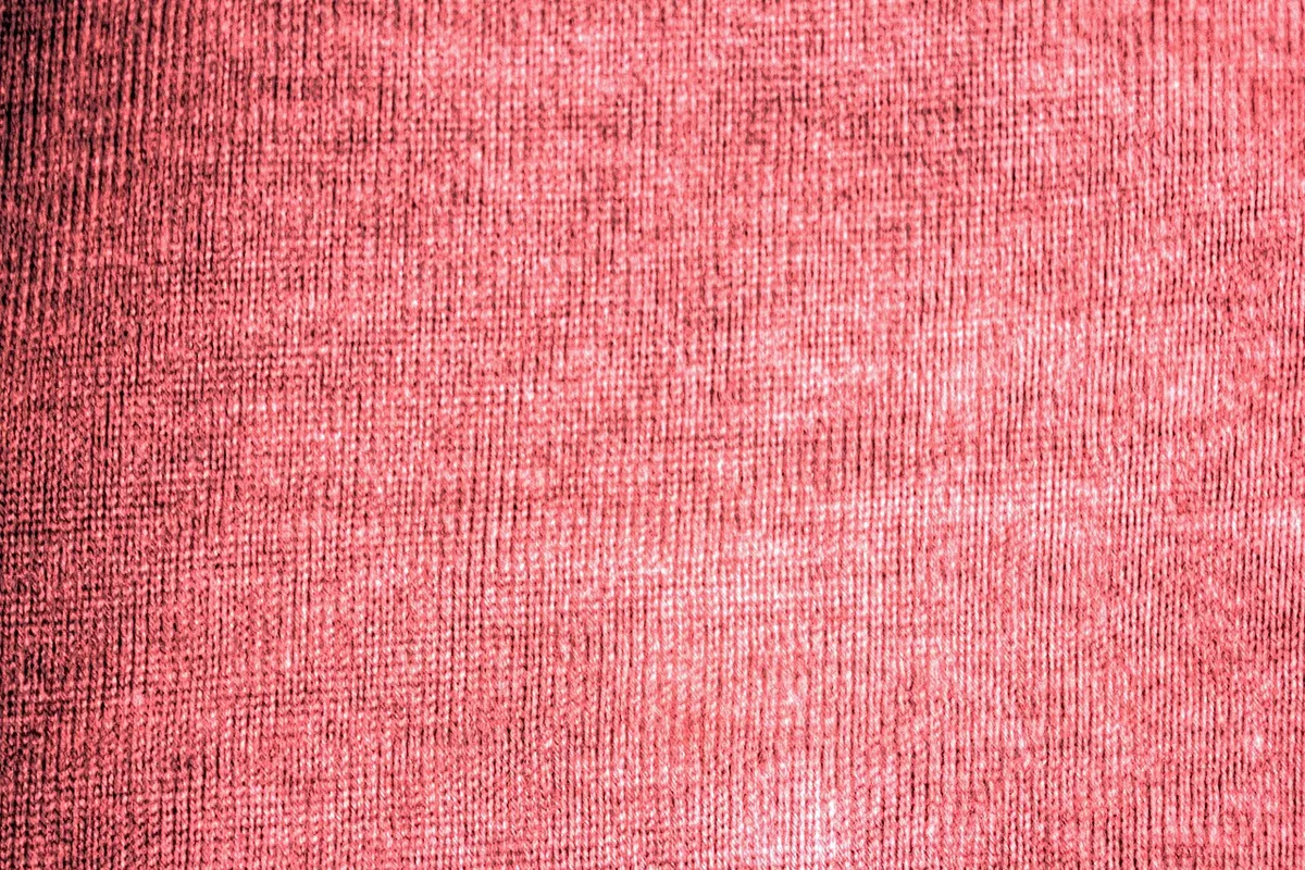 Rich red fabric texture close up