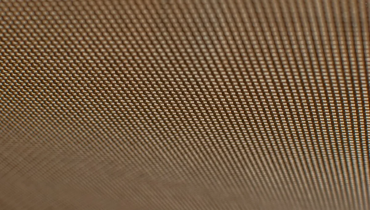 Mesh fabric weave close up